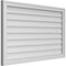 Ekena Millwork Vertical Surface Mount PVC Gable Vnt: Non-Functional, w/2"W x 1-1/2"H, Brickmould Frame, 42"W x 26"H GVPVE42X2602SN - alternate 3